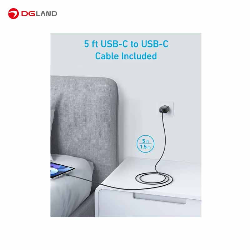 شارژر دیواری 20 وات انکر مدل B2348 به همراه کابل USB-C به طول 1.5 متر