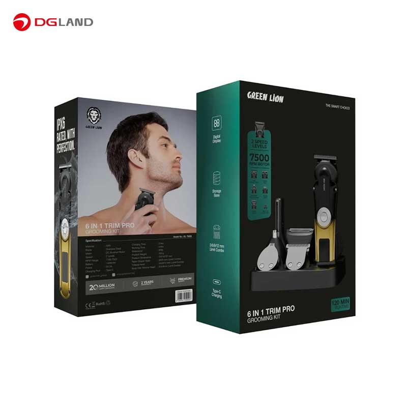  ست ماشین اصلاح موی سر و صورت شارژی گرین لاین مدل  Trim Pro GN6N1TRMPR