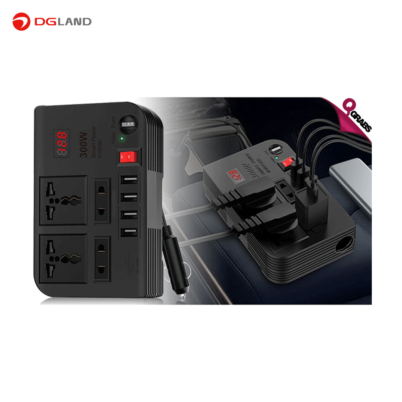 مبدل برق ۳۰۰ وات گرین GREEN Electric Distributor Spark 3 Power Inverter 300W 4.1A