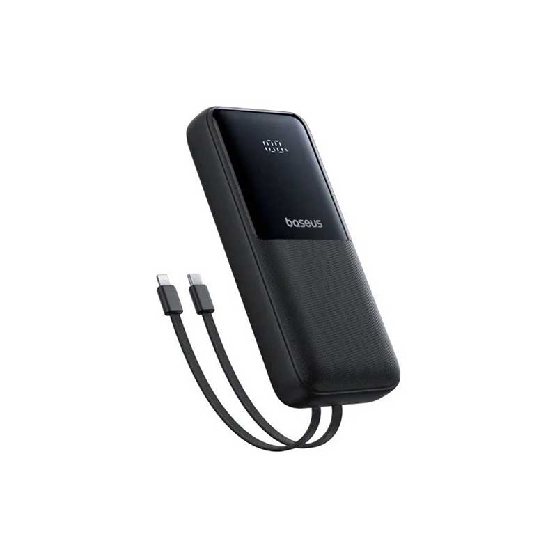 پاوربانک 22 وات بیسوس مدل LIPOW Dual ظرفیت 20000 میلی‌آمپرساعت به همراه کابل USB-C و لایتنینگ