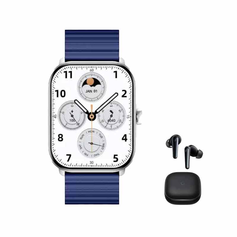 ساعت هوشمند گلوریمی مدل GC Plus بند سیلیکونی + هندزفری بلوتوثی انکر مدل Soundcore Liberty 5 A3957 کد (VAL058)