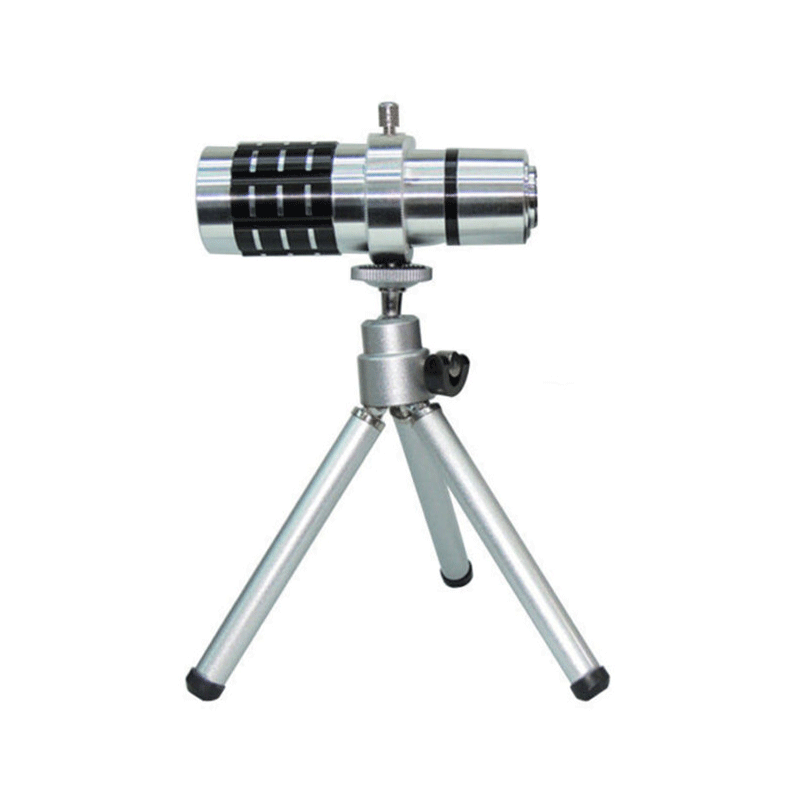 لنز تلسکوپی موبایل جی ماری مدل 12X به همراه 3 پایه
