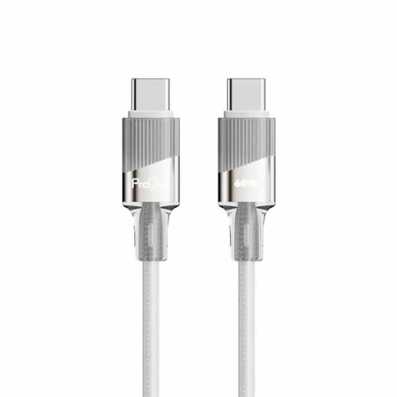 کابل شارژ  USB-C به USB-C پرووان مدل PCC131 طول 1 متر