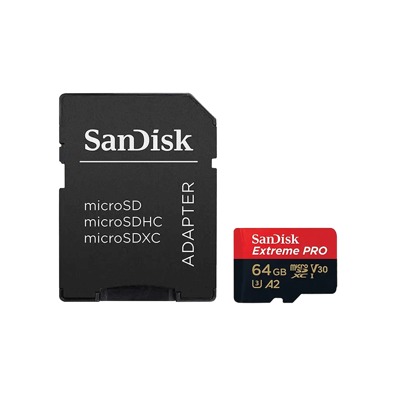 کارت حافظه سن دیسک مدل Extreme Pro SDSQXCY حافظه 64 گیگابایت همراه با آداپتور