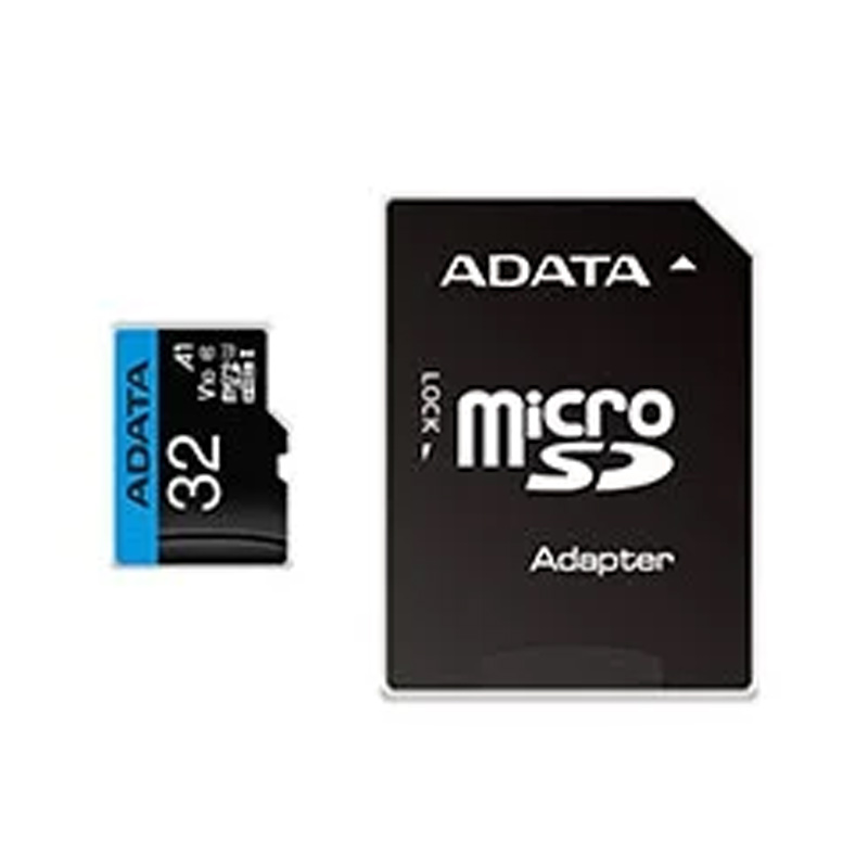 کارت حافظه ای دیتا از نوع microSDXC/SDHC کلاس A1 V10 ظرفیت 32 گیگابایت همراه با آداپتور