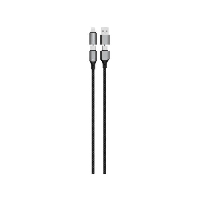 کابل شارژ 4 کاره 240 واتی پاورولوژی مدل PWMHZA240W