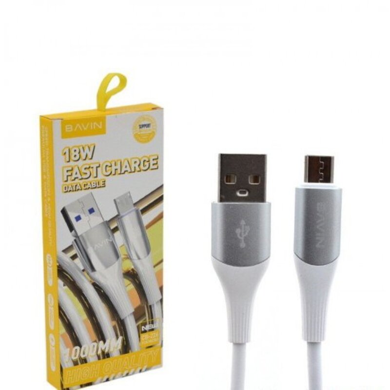 کابل فست شارژ تبدیل USB به Micro باوین مدل CB-226 طول 1 متر 