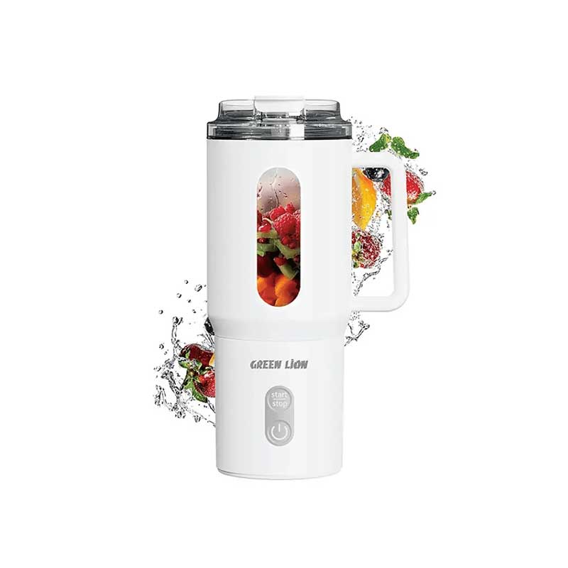 آبمیوه‌گیر قابل حمل و مخلوط کن لیوانی  گرین لاین مدل Mug Blend GNMGBL500  گنجایش 500 میلی‌لیتر