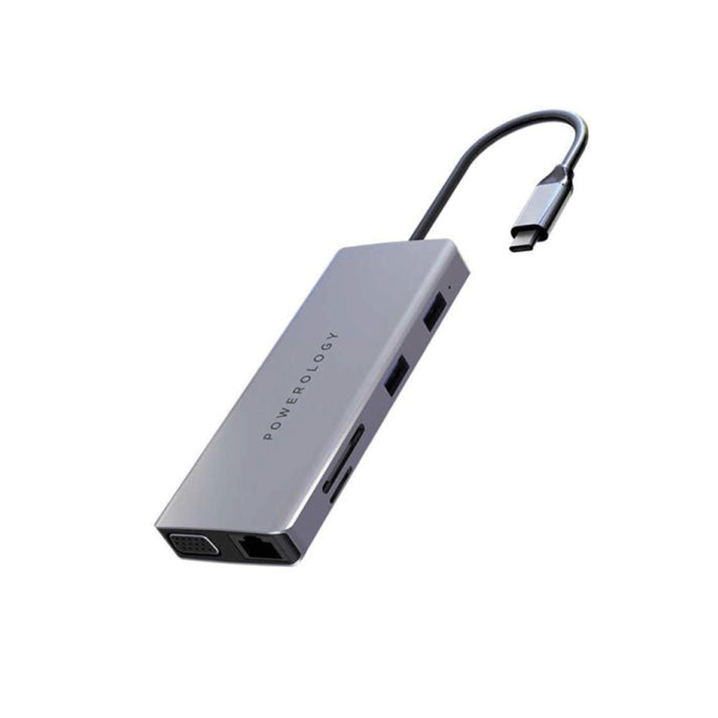 هاب 11 پورت USB-C پاورولوژی مدل P11CHBGY 