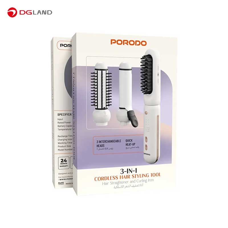 ابزار حالتدهنده موی بیسیم ۳ در ۱ پرودو مدل PDRHS13S صافکننده و فرکننده مو ابزار حالتدهنده موی بیسیم ۳ در ۱ پرودو مدل PDRHS13S صافکننده و فرکننده مو