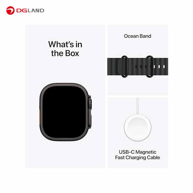 ساعت هوشمند Ultra 2 سایز 49mm مدل Black Titanium Case Ocean Band ساعت هوشمند Ultra 2 سایز 49mm مدل Black Titanium Case Ocean Band