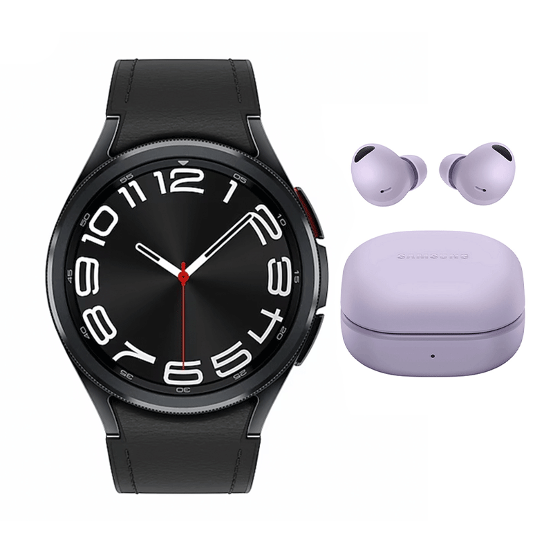 پکیج ساعت هوشمند سامسونگ مدل Galaxy Watch 6 Classic 47mm به همراه هندزفری بلوتوثی سامسونگ مدل Galaxy Buds 2 Pro پکیج ساعت هوشمند سامسونگ مدل Galaxy Watch 6 Classic 47mm به همراه هندزفری بلوتوثی سامسونگ مدل Galaxy Buds 2 Pro