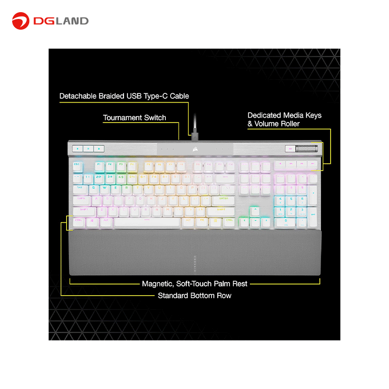 کیبورد مخصوص بازی کورسیر مدل K70 PRO RGB کیبورد مخصوص بازی کورسیر مدل K70 PRO RGB