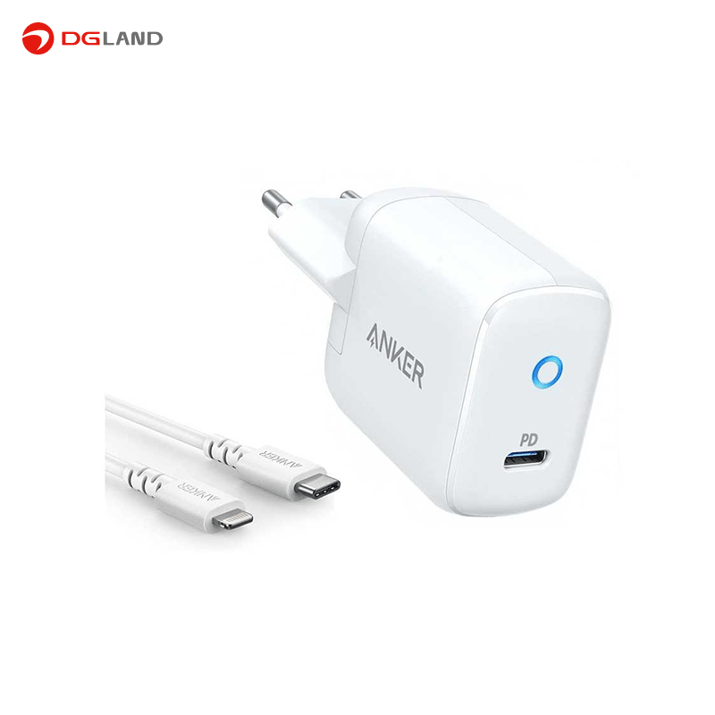 شارژر انکر مدل B2019LD1 18W به همراه کابل تایپ سی به لایتنینگ شارژر انکر مدل B2019LD1 18W به همراه کابل تایپ سی به لایتنینگ