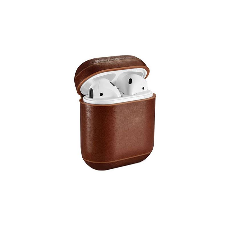 کاور محافظ چرمی ICARER مناسب برای کیس اپل Air Pods کاور محافظ چرمی ICARER مناسب برای کیس اپل Air Pods