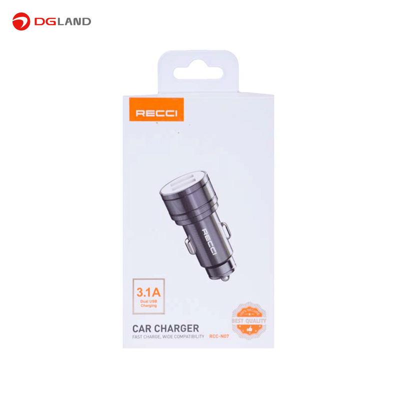 شارژر فندکی رسی مدل Recci-N07 شارژر فندکی رسی مدل Recci-N07