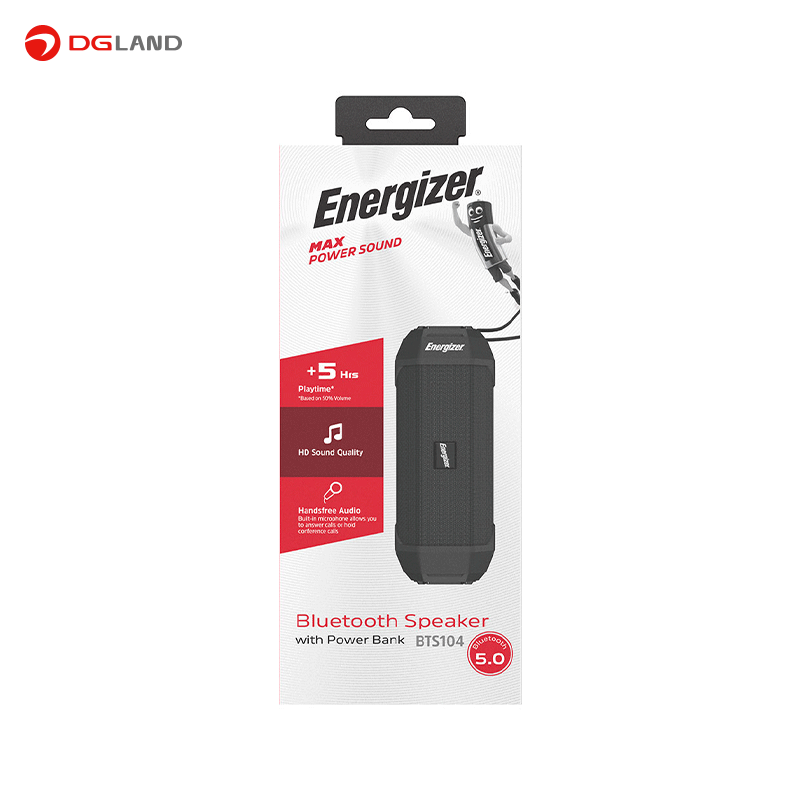 اسپیکر بلوتوثی قابل حمل انرجایزر مدل BTS104 اسپیکر بلوتوثی قابل حمل انرجایزر مدل BTS104