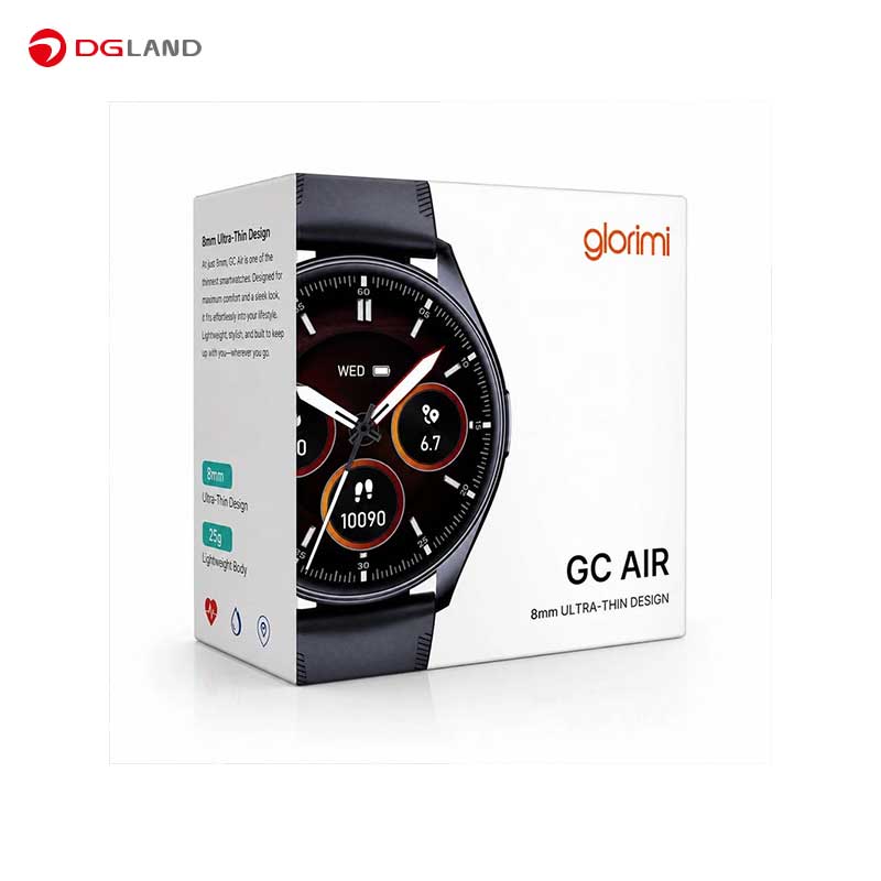 ساعت هوشمند 46 میلیمتر گلوریمی مدل GC Air با بند سیلیکونی ساعت هوشمند 46 میلیمتر گلوریمی مدل GC Air با بند سیلیکونی