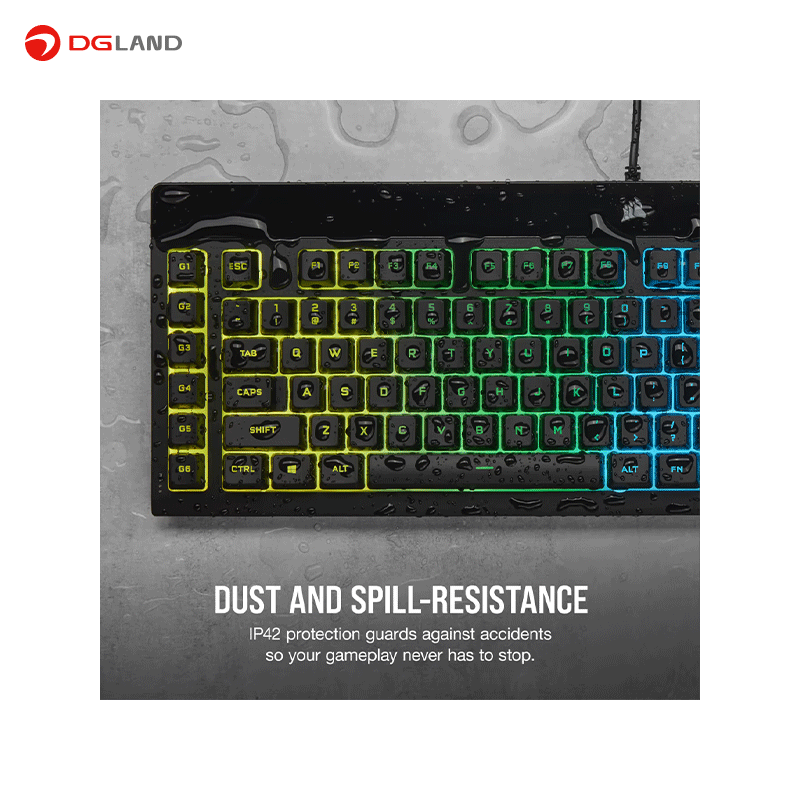 کیبورد مخصوص بازی کورسیر مدل K55 RGB PRO کیبورد مخصوص بازی کورسیر مدل K55 RGB PRO