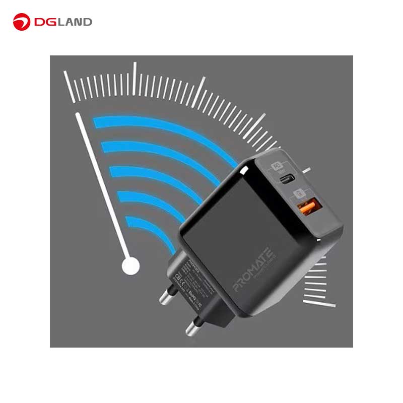 شارژر دیواری 18 وات پرومیت مدل PowerCube-2-UK شارژر دیواری 18 وات پرومیت مدل PowerCube-2-UK