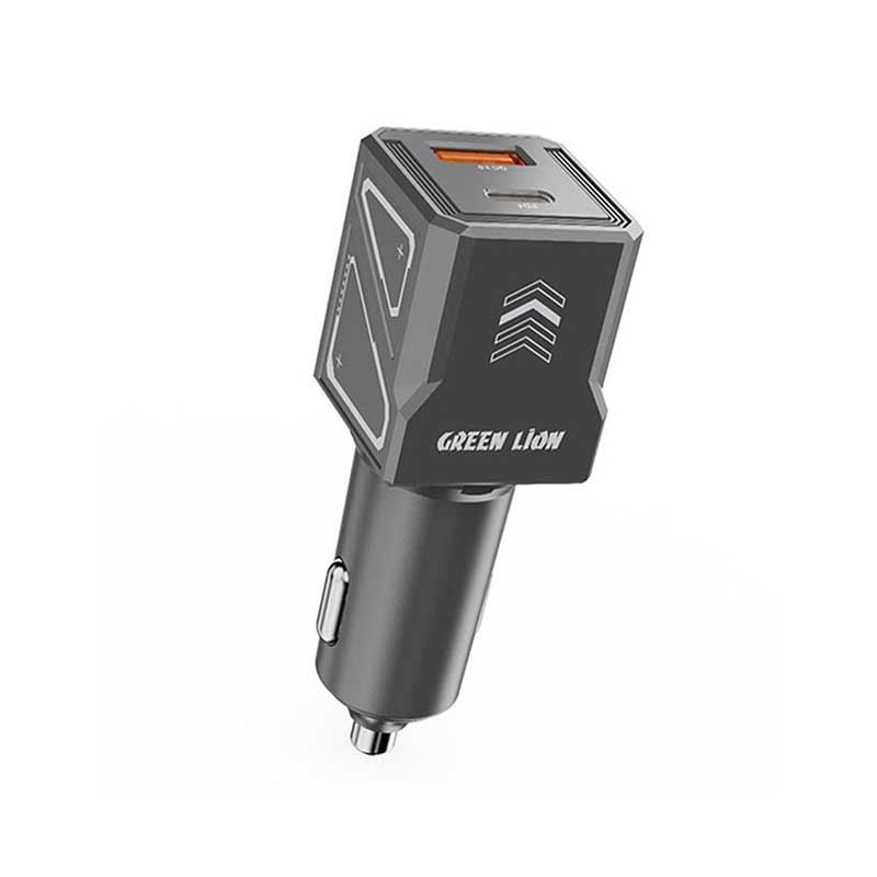 شارژر فندکی 60 وات گرین لاین مدل GL-CC12 GNDVC12CC