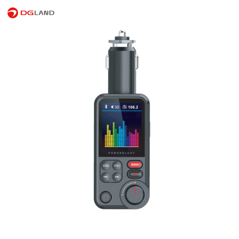 شارژر فندکی و اف ام پلیر خودرو پاورولوژی مدل Powerology fm transmitter pro car charger شارژر فندکی و اف ام پلیر خودرو پاورولوژی مدل Powerology fm transmitter pro car charger