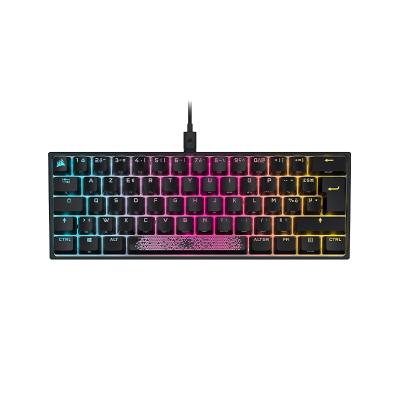 کیبورد مخصوص بازی کورسیر مدل K65 RGB MINI 60% CHERRY MX Speed کیبورد مخصوص بازی کورسیر مدل K65 RGB MINI 60% CHERRY MX Speed
