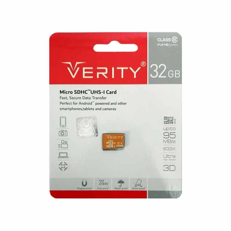 کارت حافظه microSDHC وریتی مدل Ultra 633X کلاس 10 استاندارد UHS-I U1 سرعت 95MBps ظرفیت 32 گیگابایت