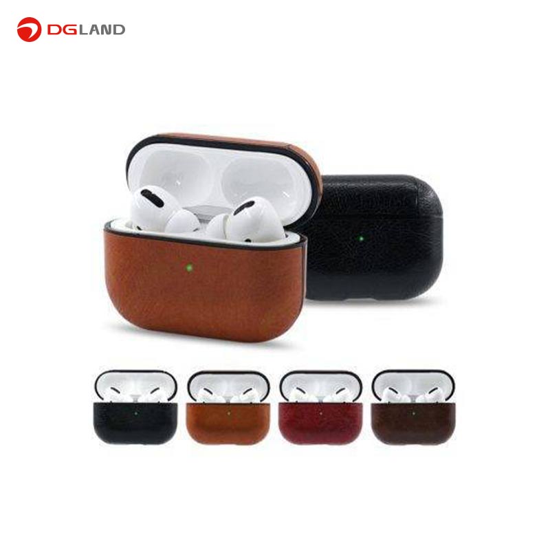 کاور محافظ چرمی ICARER مناسب برای کیس اپل Air Pods کاور محافظ چرمی ICARER مناسب برای کیس اپل Air Pods