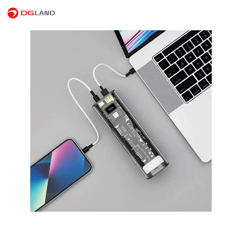 شارژر همراه کریستالی پاورولوژی مدل Crystalline PPBCHA16 ظرفیت 24000 میلی آمپر ساعت شارژر همراه کریستالی پاورولوژی مدل Crystalline PPBCHA16 ظرفیت 24000 میلی آمپر ساعت