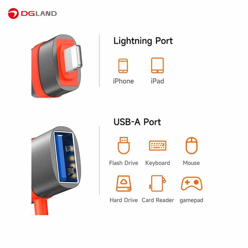 مبدل USB به لایتنینگ مک دودو مدل OT-260 مبدل USB به لایتنینگ مک دودو مدل OT-260