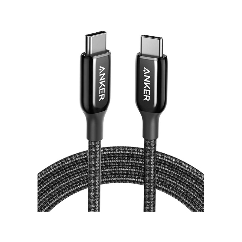 کابل تایپ سی به تایپ سی انکر مدل PowerLine+ III A8862 طول 90 سانتی متر کابل تایپ سی به تایپ سی انکر مدل PowerLine+ III A8862 طول 90 سانتی متر