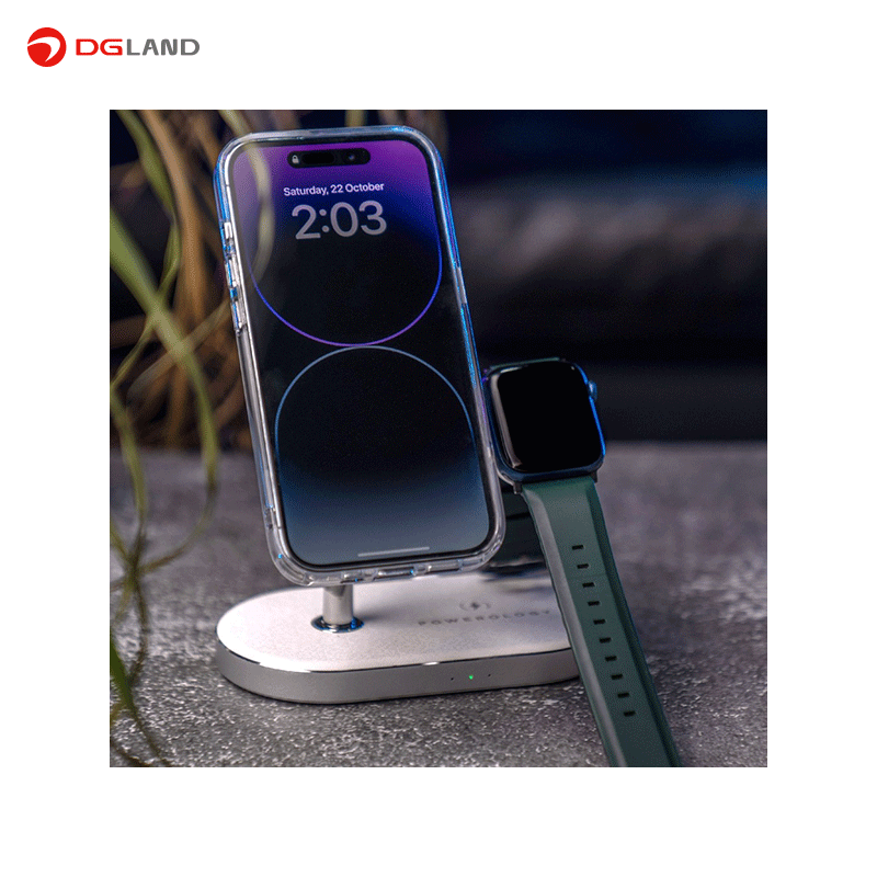 شارژر بی سیم پاورولوژی مدل 3in1 Magsafe Charging Dock شارژر بی سیم پاورولوژی مدل 3in1 Magsafe Charging Dock
