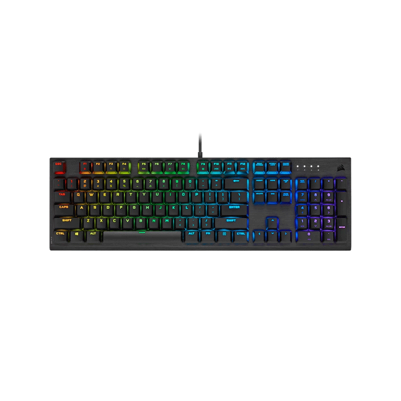 کیبورد مخصوص بازی کورسیر مدل K60 RGB PRO Low Profile کیبورد مخصوص بازی کورسیر مدل K60 RGB PRO Low Profile