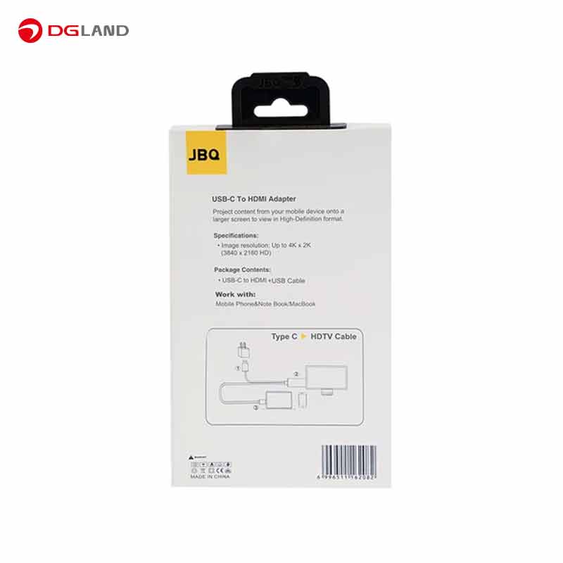 کابل تبدیل HDMI به USB-C جی بی کیو مدل MHT-T88 کابل تبدیل HDMI به USB-C جی بی کیو مدل MHT-T88