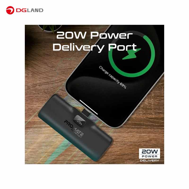 پاوربانک پرومیت مدل POWERUP-I ظرفیت 5000 میلیآمپرساعت پاوربانک پرومیت مدل POWERUP-I ظرفیت 5000 میلیآمپرساعت