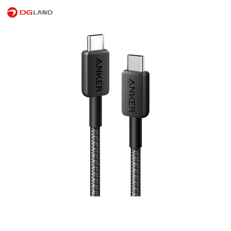 کابل شارژ تایپ سی به تایپ سی انکر مدل 322 A81F5 طول 90 سانتی متر کابل شارژ تایپ سی به تایپ سی انکر مدل 322 A81F5 طول 90 سانتی متر