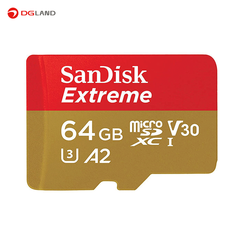 کارت حافظه microSDXC سن دیسک مدل Extreme کلاس A2 استاندارد UHS-I U3 سرعت 160MBps ظرفیت 64 گیگابایت کارت حافظه microSDXC سن دیسک مدل Extreme کلاس A2 استاندارد UHS-I U3 سرعت 160MBps ظرفیت 64 گیگابایت