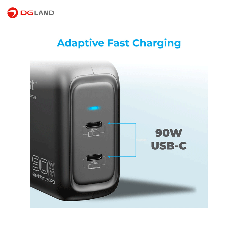 شارژر پرومیت مدل GANPORT-90PD-UK شارژر پرومیت مدل GANPORT-90PD-UK