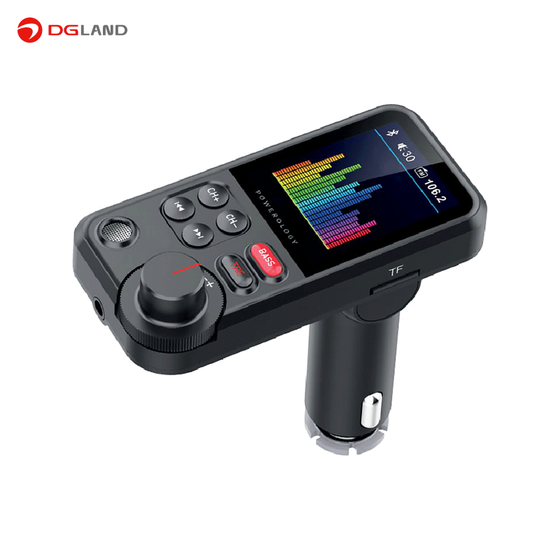 شارژر فندکی و اف ام پلیر خودرو پاورولوژی مدل Powerology fm transmitter pro car charger شارژر فندکی و اف ام پلیر خودرو پاورولوژی مدل Powerology fm transmitter pro car charger