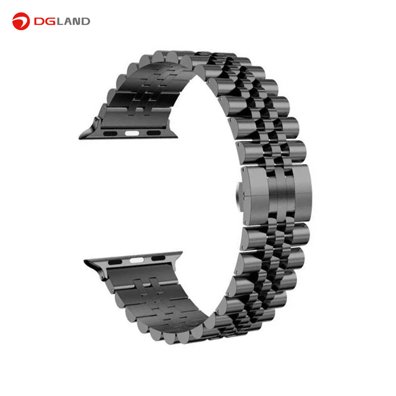 بند ساعت هوشمند مدل Rolex 5 Bead مناسب برای ساعت اپل سایز 42-44-45mm بند ساعت هوشمند مدل Rolex 5 Bead مناسب برای ساعت اپل سایز 42-44-45mm