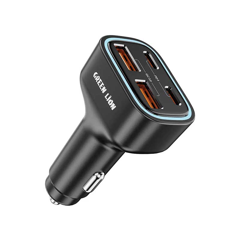 شارژر فندکی 70 وات گرین لاین مدل 4 پورت GNQPCC70W