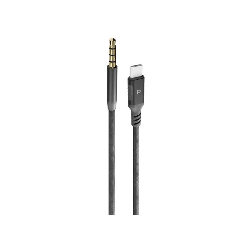 کابل تایپ سی به AUX پاورولوژی مدل Power Sync Weave PCAB023