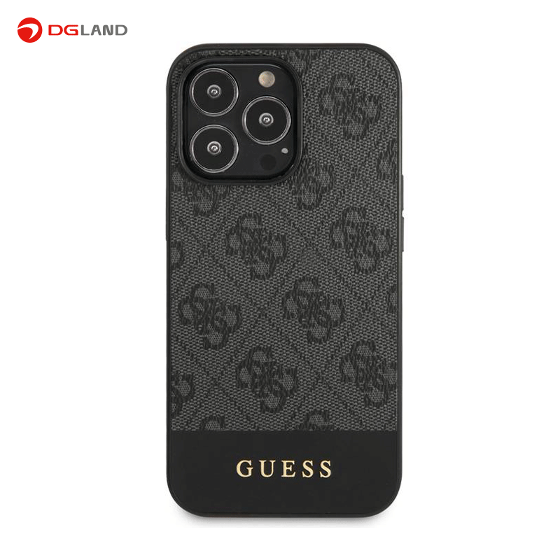 کاور iPhone 13 pro طرح Guess PCTPU 4G PU Case With Bottom Stripe Metal Logo کاور iPhone 13 pro طرح Guess PCTPU 4G PU Case With Bottom Stripe Metal Logo
