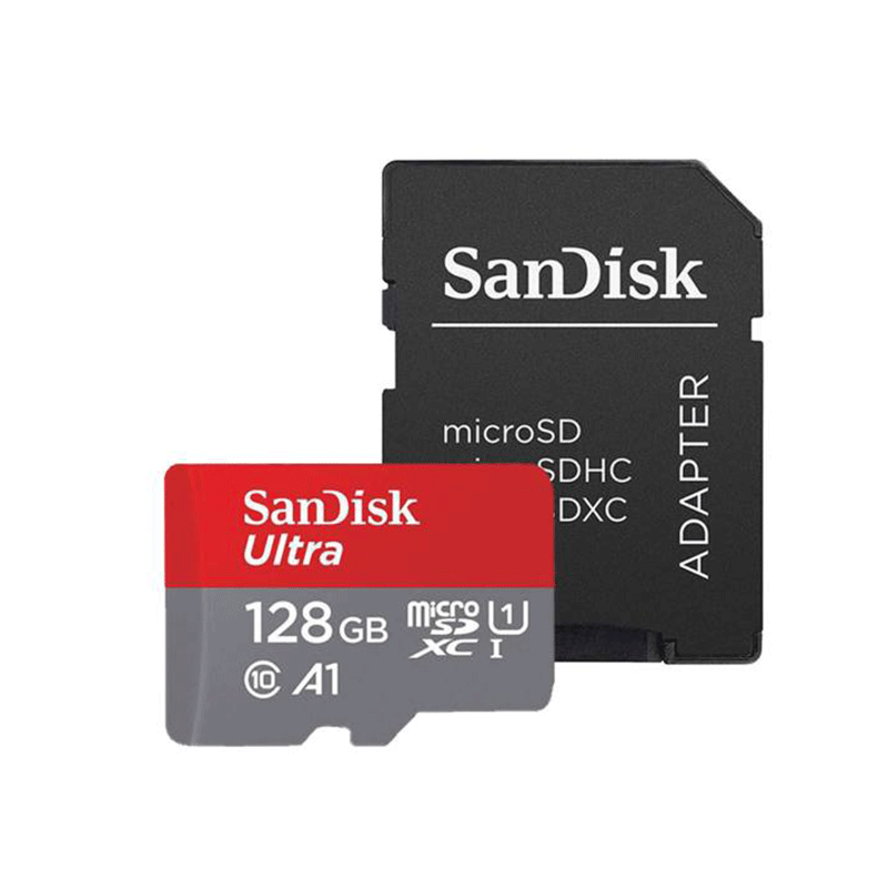 کارت حافظه microSDXC سن دیسک مدل Ultra کلاس 10 استاندارد UHS-I U1 سرعت 100MBps ظرفیت 128 گیگابایت کارت حافظه microSDXC سن دیسک مدل Ultra کلاس 10 استاندارد UHS-I U1 سرعت 100MBps ظرفیت 128 گیگابایت