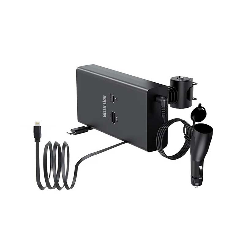 شارژر فندکی صندلی عقب ماشین گرین لاین مدل GN65BCKCHR