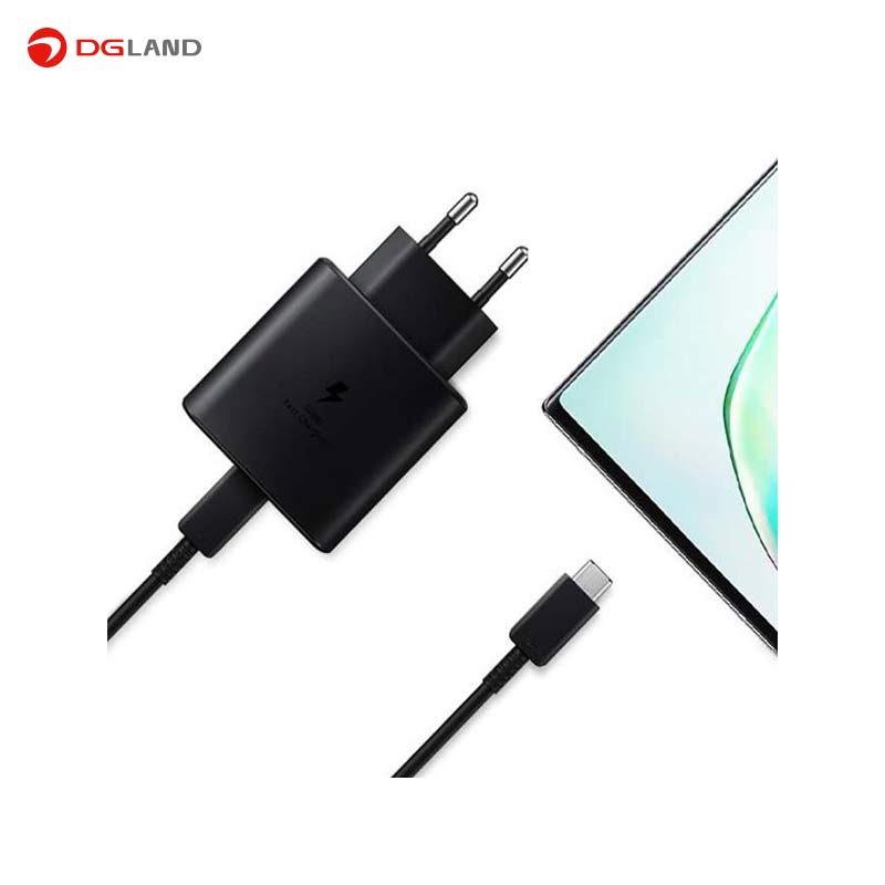 شارژر سامسونگ مدل(2 پین) EP TA845 به همراه کابل تایپ سی شارژر سامسونگ مدل(2 پین) EP TA845 به همراه کابل تایپ سی