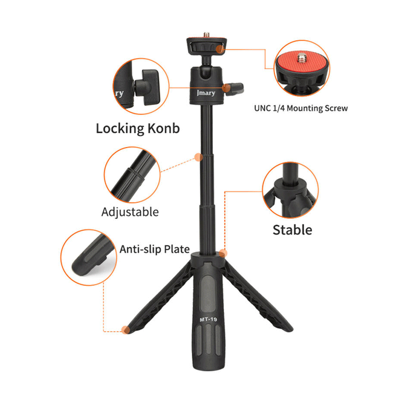 سه پایه دوربین جی ماری مدل MT-19 سه پایه دوربین جی ماری مدل MT-19