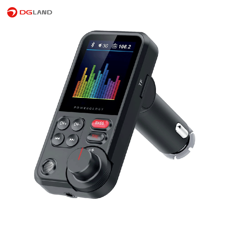 شارژر فندکی و اف ام پلیر خودرو پاورولوژی مدل Powerology fm transmitter pro car charger شارژر فندکی و اف ام پلیر خودرو پاورولوژی مدل Powerology fm transmitter pro car charger