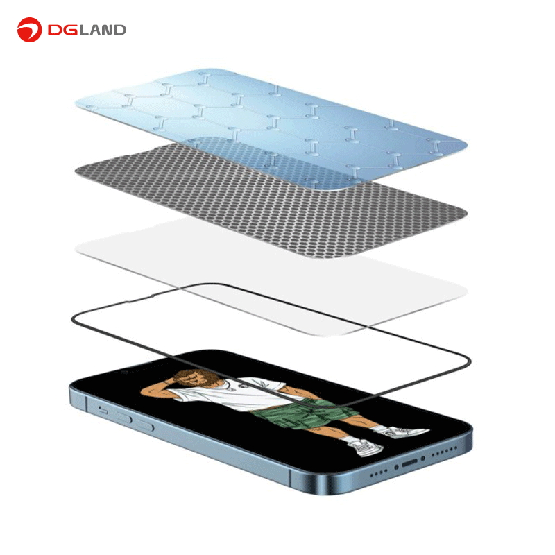 محافظ صفحه نمایش آیفون 13 و 13pro گرین مدل 3D Silicone HD محافظ صفحه نمایش آیفون 13 و 13pro گرین مدل 3D Silicone HD